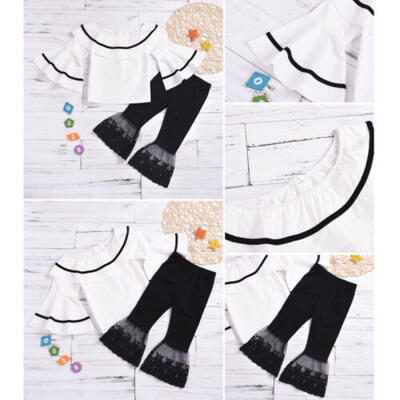 

Toddler Kid Baby Girl Cotton Clothes T-shirt Top Pants Outfit Set Tracksuit 2pcs