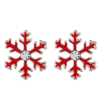 

Fashion Alloy Earring Stud Earrings Cute Snowflake Earrings For Women Jewelry Christmas Gift