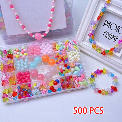 

Colorful Acrylic Bow Bead Diy Beading Hairband Necklace Craft Embelishment