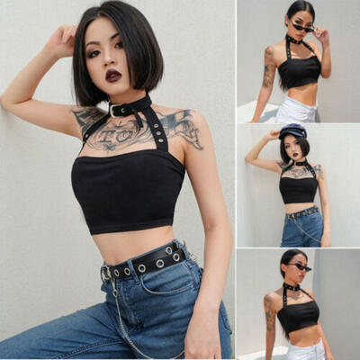 

Womens Ladies Off The Shoulder Bardot Crop T-Shirt Top Vest Sleeveless Bandeau