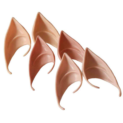 〖Follure〗3Pair Halloween Costume Party Fairy Elf Pixie Alien Fake Pointed Ears Tips Prop