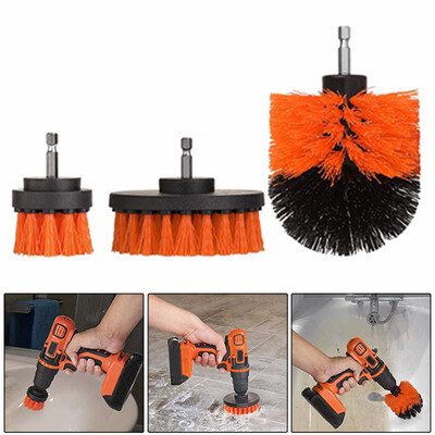 

3 Pieces Electric Drill Disc Brush Kitchen Bathroom Tile Carpet Cleaning Brushes