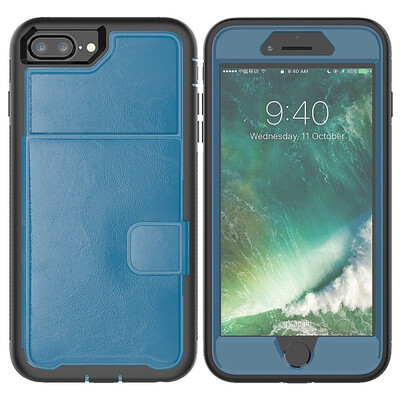 

MOONCASE Samsung Galaxy Note 9 three anti-holster card package series - blue