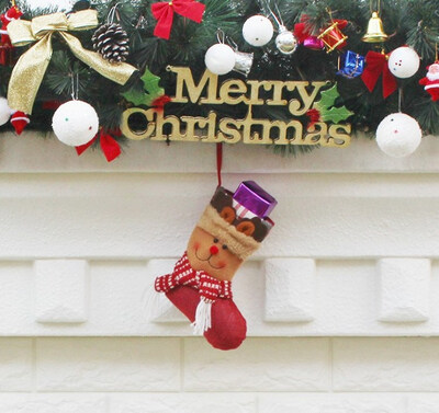 

FUNNYBUNNY Christmas Socks Gift Bag Santa Claus Snowman Elk Decoration Oversized Christmas Socks