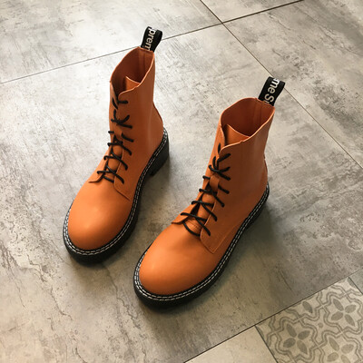 

European&American retro Martin boots British fashion new autumn leisure handsome student locomotive boots