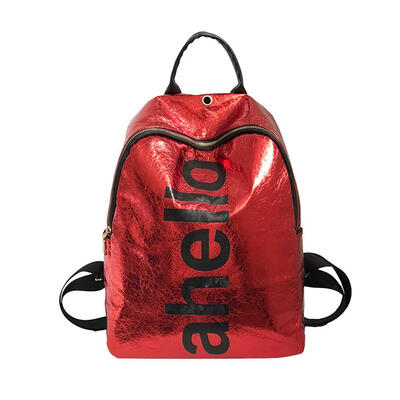 

Fashion Women Preppy Letter Print PU Backpack School Bags Shoulder Bag