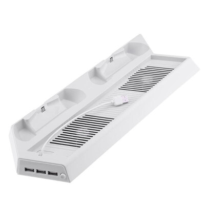 

Vertical Stand Dual Controllers Charging Dock USB Hub for PS4 PRO
