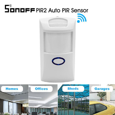 

Sonoff PIR2 Auto PIR Sensor Dual Infrared IR Wireless Motion Detector 433Mhz RF Sensor Smart Home Automation Security Alarm System