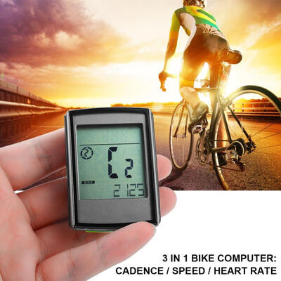 

Greensen Bike Odemeter Bike SpeedometerWaterproof Wireless Bike Computer Heart Rate Sensor LCD Screen Cycling Accessory Kit