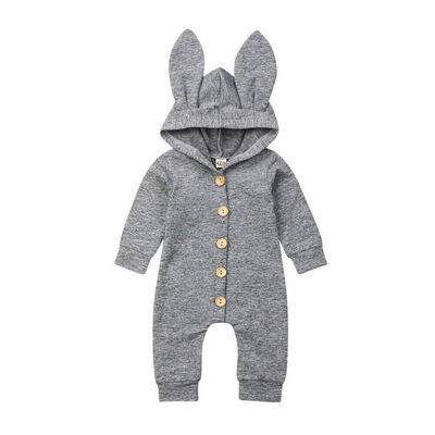 

US Newborn Baby Girl Boy 3D Ears Hooded Romper Bodysuit Jumpsuit Outfits Clothes