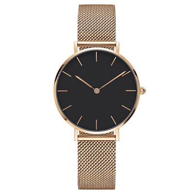 

RM Fashion Luxury Women Watch Stainless Steel Analog Quartz Wristwatch