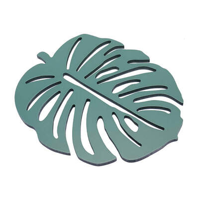 

Turtle Leaf Insulation Pad Anti-Scalding Wooden Kitchen Hollow Table Mat Anti-Slip Bamboo Wood Coaster Pot Mat