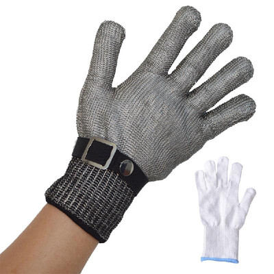 

Cut Resistant Gloves Stainless Steel Wire Level 5 Protection Cutting Gloves Safety Work Anti-Cutting Gloves for Puncture Kitchen G