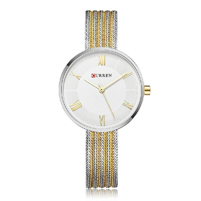 

CURREN Fashion Luxury Stainless Steel Women Watches Quartz 3ATM Water-resistant Woman Casual Simple Wristwatch Relogio Feminino