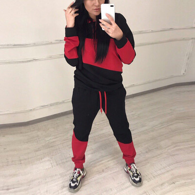 

Tailored Europe And The United States Autumn And Winter Women Sports Suit Two-Piece