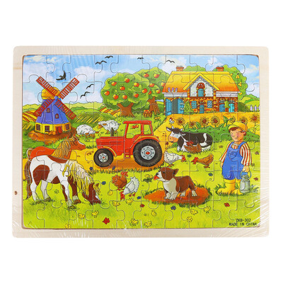 

Gotoamei Wooden Apple House Puzzle Educational Developmental Baby Kids Training Toy A