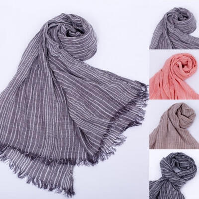 

Ladies Soft Cotton Linen Wrap Shawl Scarf Winter Spring Long Stole Gift