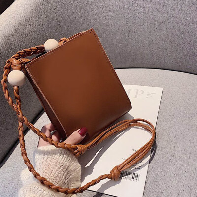 

Quality Leather Tote Bags For Women 2019 Fashion Leather Woven Straps Female Shoulder Bag Vintage Basic Crossbody Bags Handbag