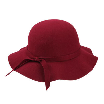 

Autumn Warm Kids Boys Girls Vintage Wide Brim Basin Cap Soft Sun Court Hat