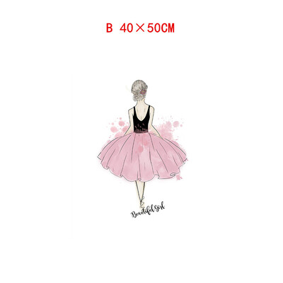 

Gobestart Girl Cute Girl Cartoon Animal Decorative Canvas Painting Childrens Room Hanging Painting