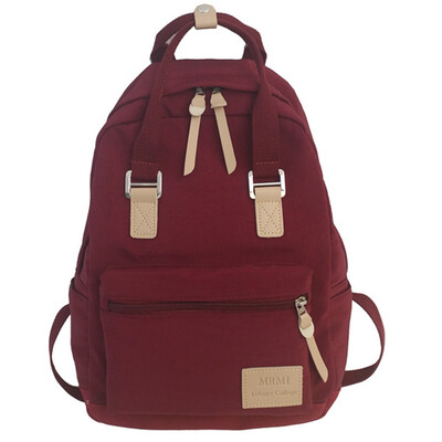 

Guzhukan schoolbag girl Korean version of high school Shoulder Bag Girl ins elegant style simple travel backpack College Students