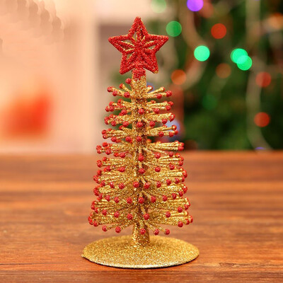 

Toponeto Artificial Tabletop Mini Christmas Tree Decorations Festival Miniature Xmas Tree
