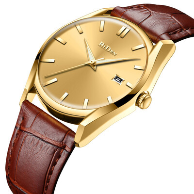 

Biden Business Waterproof Watch Belt Quartz Calendar Dial Mens Watch