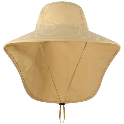 

Fishing Cap Wide Brim Unisex Sun Hat with Neck Flap for Travel Camping Hiking Boating