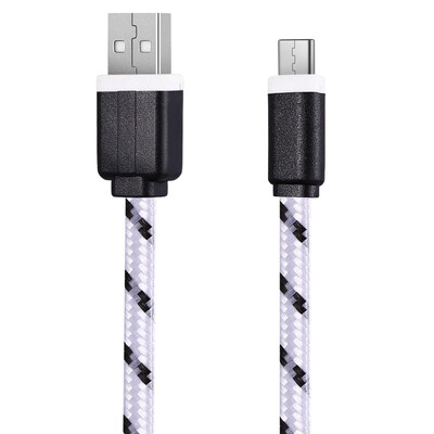

2M Type C Colorful Nylon Braided Transfer Data Sync Line Charging Cable