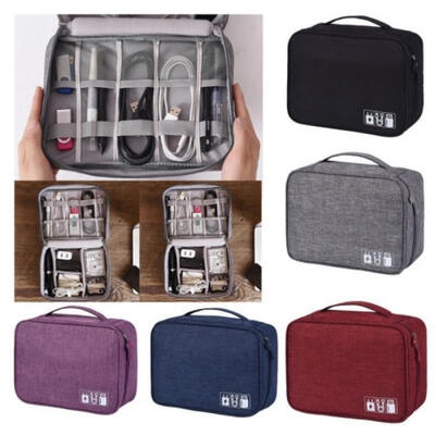 

Electronic Accessories Cable Organizer Bag Travel USB Charger Storage Case