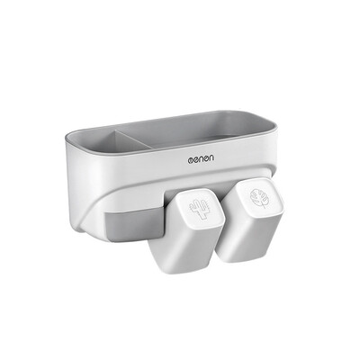 

〖Follure〗Toothbrush Holder Toothpaste Dispenser Multifunction Bathroom Toothbrush Holder