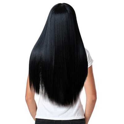 

Gobestart Womens Wig Long Straight Synthetic Hair Full Wigs Cosplay Natural Hair Wig E