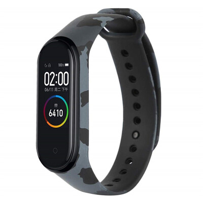 

Soft Camouflage Silicone Wristband Replacement Strap For Xiaomi Mi Band 4