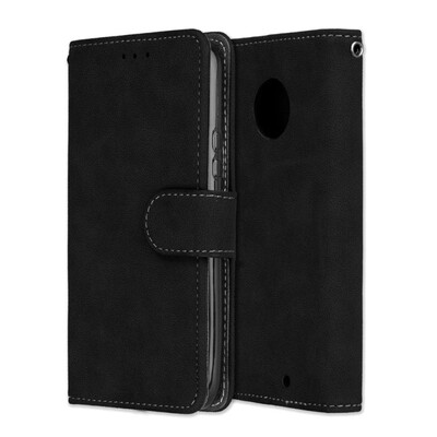

MOONCASE Motorola Moto X4 Vintage Scrub 3 Card Case - Black