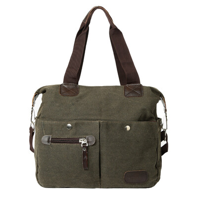 

Men Womens Canvas Handbag Large Capacity Travel Crossbody Bag Shoulder Bag Outdoors