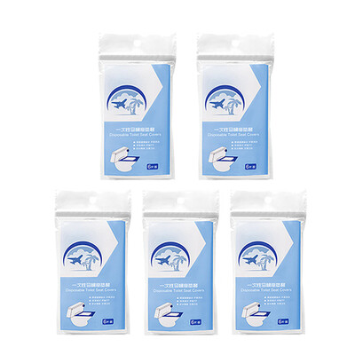 

〖Follure〗Toilet Disposable Sticker Toilet Seat Cover Business Travel Stool 6PCS