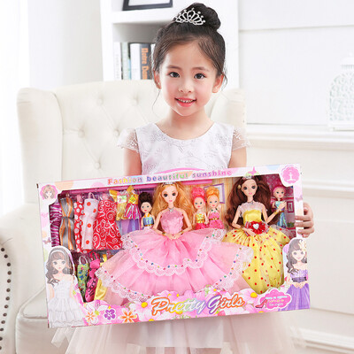 

dolls play house toys girl Mid-Autumn Festival gift red pink blue 3 big 4 confused princess