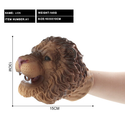 

Tailored Simulation Animal Head Model Hand Puppet Toy Doll Gloves Baby Child Gift