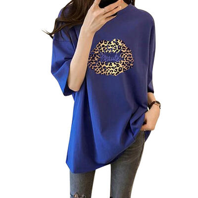 

Fashion Women T-Shirts Cartoon Print Short Sleeve Loose Korean Tees Tops