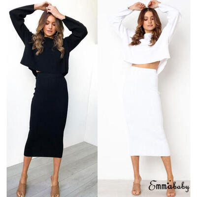 

Fashion Women&39s Bat Sleeve Tunic Skirt Bodycon Club Party Casual Dress