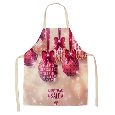 

Gobestart Christmas Decoration Cotton And Linen Apron Kitchen Aprons Dinner Party Apron