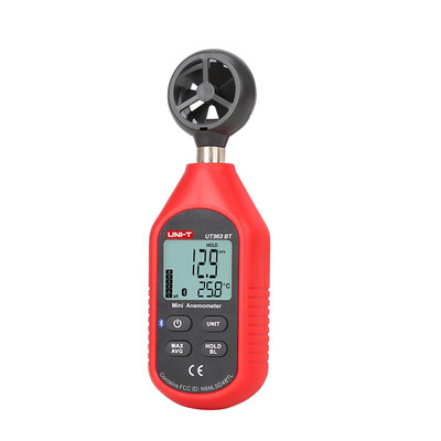 

UNI-T UT363BT Wind Speed Meter Digital Bluetooth Pocket Size Anemometer Measurement Thermometer Mini Wind Meter Anemometer