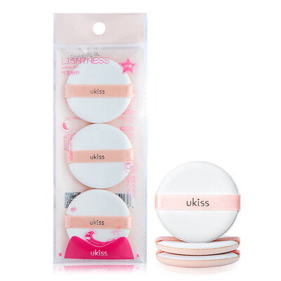 

Ukiss light cloud cushion puff 3 sticks do not eat powder makeup BB cream sponge makeup powder puff powder girl makeup tools