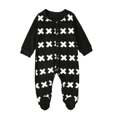 

New Baby Rompers Boys Girls Long Sleeve Autumn Infant Cartoon Print Bodysuit Kids Casual Jumpsuit