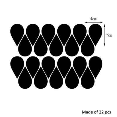 

3D Acrylic Wall Stickers Decorative Mirror Surface Poster Wall Decal Rain Drop Paster Art Paper Home Office Decor