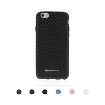 

dodocool Soft Textured PU Leather TPU Case Back Cover Skin Protective Shell for 47" Apple iPhone 6 Dark Blue