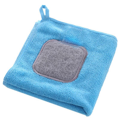 

Microfiber Scouring Pad Kitchen Absorbent Dishcloth Cleaning Cloths Towels