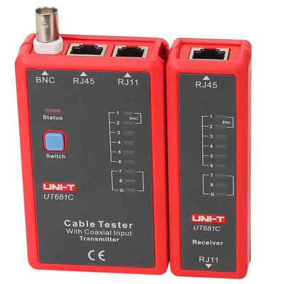 

UNI-T UT681L UT681C UT681HDMI Cable Tester Network Cable Tracker Meter Telephone BNC HDMI MINI-HDMI HD RJ45 RJ11 Line Detector