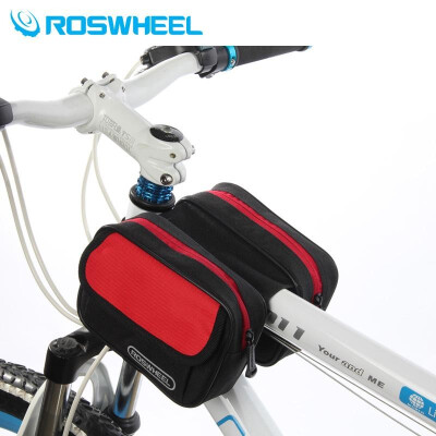 

Roswheel Cycling Bike Bicycle Front Top Tube Frame Pannier Double Bag Pouch 15L