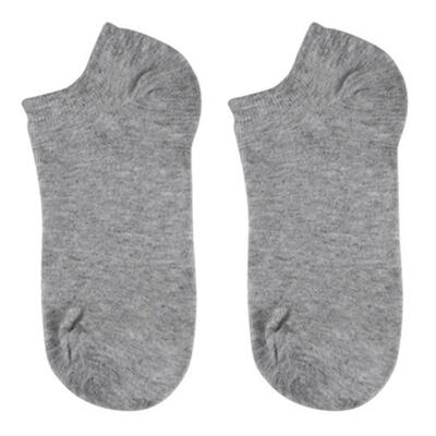

5 Pair Men Solid Color Breathable Cotton Sport Sneaker Elastic Short Ankle Socks